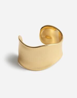 NWT Madewell Sculpted Wide Cuff Bracelet Antique Gold